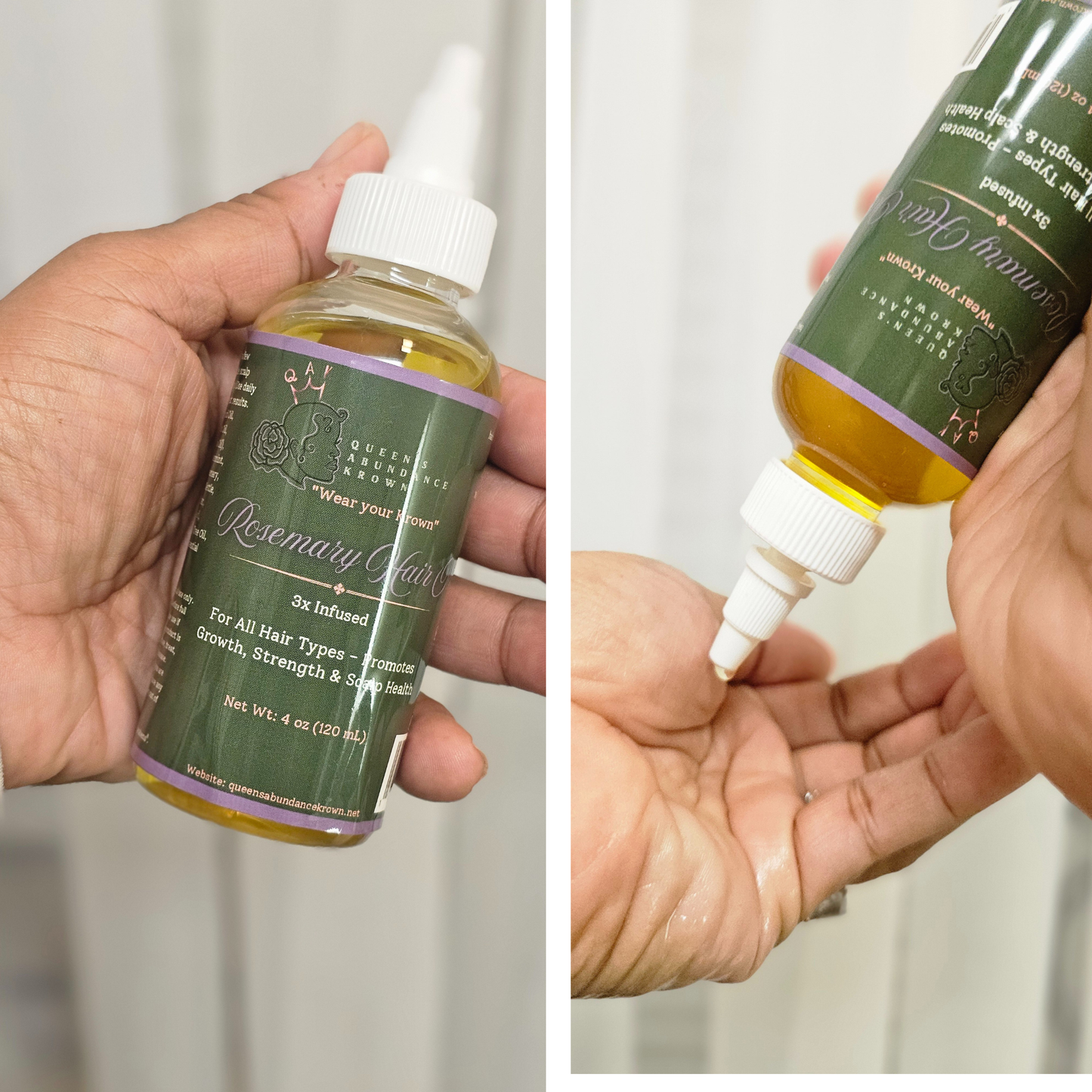 Nourishing Growth Rosemary Hair Oil | Strengthen, Hydrate & Promote Healthy Hair 4oz