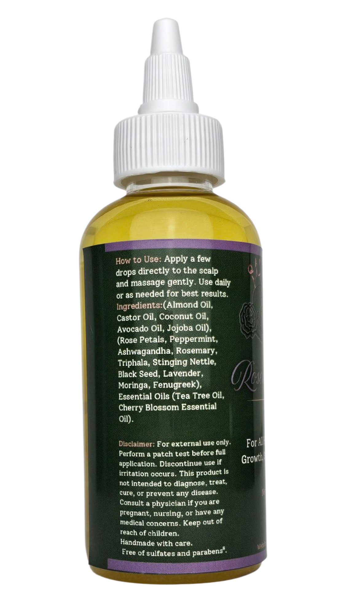 Nourishing Growth Rosemary Hair Oil | Strengthen, Hydrate & Promote Healthy Hair 4oz