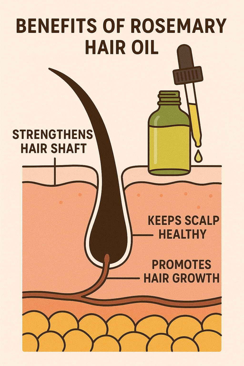 Nourishing Growth Rosemary Hair Oil | Strengthen, Hydrate & Promote Healthy Hair 4oz