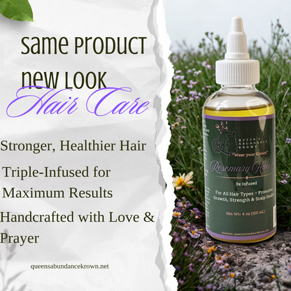 Nourishing Growth Rosemary Hair Oil | Strengthen, Hydrate & Promote Healthy Hair 4oz
