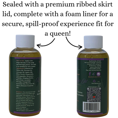 Nourishing Growth Rosemary Hair Oil | Strengthen, Hydrate & Promote Healthy Hair 4oz